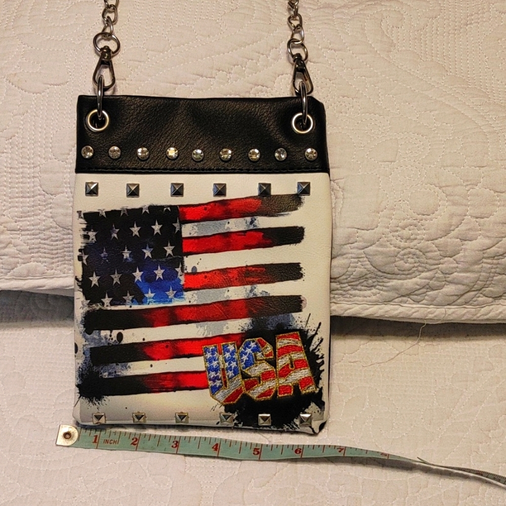 American flag crossbody purse